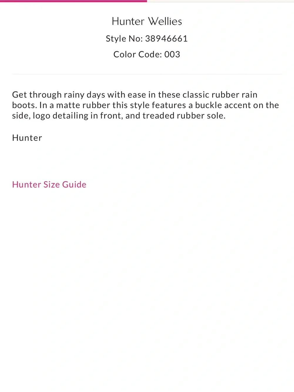 Hunter women’s original